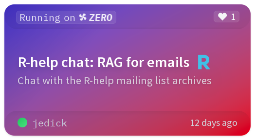 R-help chatbot banner